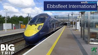 Trains at Ebbsfleet International HS1  4519 [upl. by Siuol]