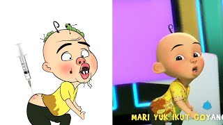 Goyang Upin Ipin Drawing Meme  Upin amp Ipin Kartun Lucu  Part 2 [upl. by Jeconiah]