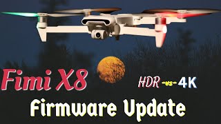 Fimi X8 SE 2020 Firmware Update HDR vs 4K Smart Track [upl. by Calia]