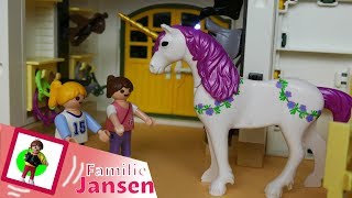 Playmobil Film quotDas letzte Einhornquot Familie Jansen  Kinderfilm  Kinderserie Unicorn [upl. by Salomo]