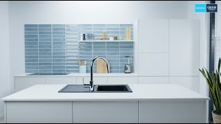 Come installare il rubinetto da cucina GROHE QuickFix con doccetta estraibile [upl. by Hgielra]