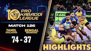 Thalaivas End Campaign with Massive Win Over Maninders Warriors  PKL Match 126 Highlights [upl. by Nillor]