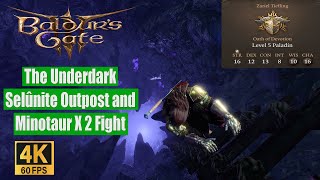 Baldurs Gate 3 Walkthrough The Underdark Selûnite Outpost and Minotaur X 2 Fight [upl. by Anatollo]