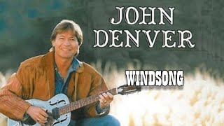 Windsong  John Denver Karaoke [upl. by Hentrich]