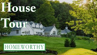 HOUSE TOUR  A Traditional Country Estate with Breathtaking Views in Vermont [upl. by Aillemac]