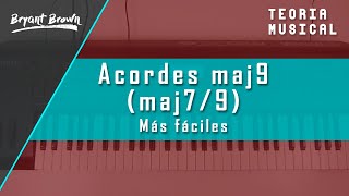 Acordes Maj9 más fáciles  Tutorial de Piano [upl. by Schindler]