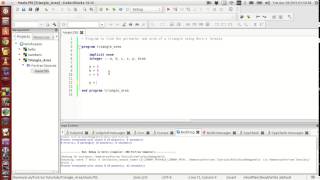 Fortran Programming Tutorials Revised  005  Area of a triangle  Basic operators [upl. by Vincenta750]