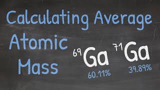 Calculate The Average Atomic Mass 3 Easy Steps Chemistry Tutorial  Isotope Examples [upl. by Teilo]