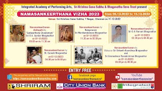 Live Namasankeerthanam 2023  quotSankeerthana Choodamaniquot Sri OS Sundar Bhagavathar amp Group [upl. by Jereme]