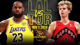 Los Angeles Lakers vs Toronto Raptors Full Game Highlights  Nov 1 2024  FreeDawkins [upl. by Garold]