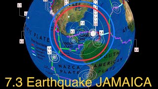 \\WARNING 73 Earthquake Lucea Jamaica  TSUNAMI Warning [upl. by Yrod391]