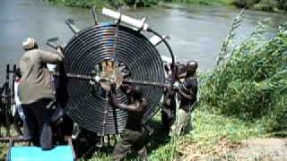 Spiral Pump installation Shire River Malawi [upl. by Breana610]