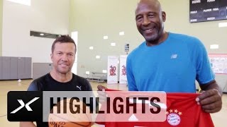 Lothar Matthäus zockt mit James Worthy  BundesligaLegendenTour [upl. by Diella196]