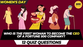 Womens Day Quiz Questions amp Answers  Celebrate Womens Day with Our Quiz  GK Questions womensday [upl. by Noemi]