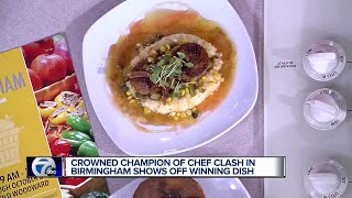 Winner of Birmingham Farmers Market Chef Clash makes winning dish [upl. by Naut]