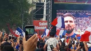 FINALE de la coupe du monde 2018 France  Croatie La Marseillaise [upl. by Argent]