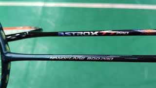 Perbandingan Viral Raket High end terbaik yonex Astrox 77 Pro Vs Nanoflare 800 Pro Enak semua [upl. by Raman808]