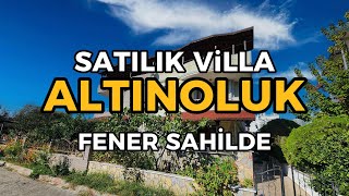 ALTINOLUK SATILIK VİLLA  FENER SAHİLDE  DENİZE 50 METRE  YENİ MASRAFSIZ  ÖN CEPHE  TRİPLEKS [upl. by Ormiston719]