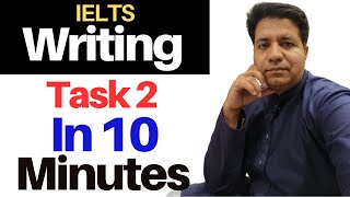 IELTS Writing Task 2 In 10 Minutes By Asad Yaqub [upl. by Diamond585]