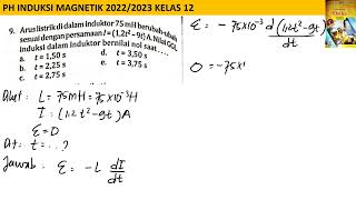 PH INDUKSI MAGNETIK no 9 intanpariwara 2022 2023 [upl. by Lauter16]