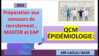 QCM Épidémiologie pour la préparation aux concours de recrutement  MASTER et EAP [upl. by Huang]