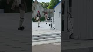 Evzones Greek Presidential Guard  Τomb of Unknown Soldier  Monument in Athens [upl. by Ahsieyk507]