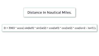 Calculate Distance in Nautical Miles C Program [upl. by Winifred302]