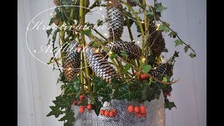 DIYWEIHNACHTSDEKO AUSSENBEREICH  LICHTERFUNKELN und NATUR [upl. by Nytsud]