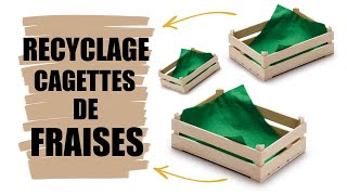 JE RECYCLE DES CAGETTES DE FRAISES RECYCLAGE [upl. by Athallia682]