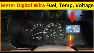 Cara Pasang Meter Digital Wira Custom PnP  Fuel Temperature Voltage DIY [upl. by Scotti542]