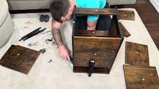 Unboxing amp Assembling the SuperJare Rolling File Cabinet with Locks and Charging Station [upl. by Innis522]