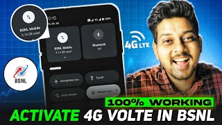 how to activate VoLTE in bsnl 4g sim 🤩  BSNL internet not working during call [upl. by Catharine]