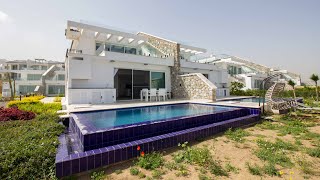 North Cyprus PropertiesNordzypernСеверный Кипр  3 bed luxury Seafront apt  private pool [upl. by Ecirehs]