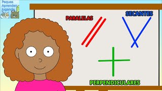 Segmento y rectas Tipos de rectas paralelas secantes y perpendiculares para niños Peques Aprenden [upl. by Anelrahs]