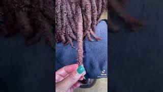 Removing buildup from Locs locs locjewelry buildup locbuildup [upl. by Niwle]