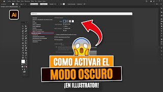 Como ACTIVAR el MODO OSCURO en ILLUSTRATOR  PONER EL FONDO NEGRO  CAMBIAR EL COLOR DE LA INTERFAZ [upl. by Annohsed]