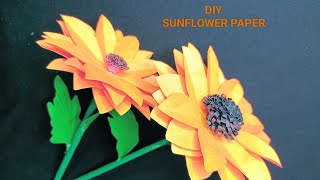 DIY SUNFLOWER PAPER [upl. by Arekat]