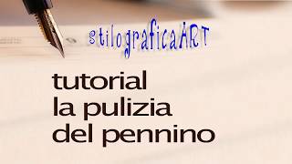 tutorial  Pulizia del pennino della penna stilografica [upl. by Gebler]