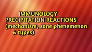 Precipitation reactionsmechanismzone phenomenon and types [upl. by Quince243]