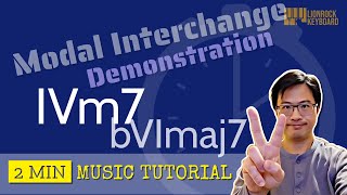 IVm amp bVI in 2 Minutes  Modal Interchange Demonstration [upl. by Anile864]