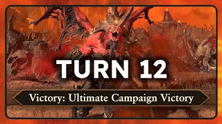 Skarbrand turn 12 Ultimate Campaign Victory NO EXPLOITS  Total war Warhammer 3 [upl. by Deena]