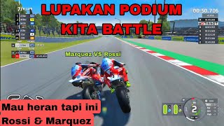 Valentino Rossi vs Marc Marquez the best epic battle  MotoGP 24 Gameplay [upl. by Fi952]