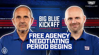 Free Agency Negotiating Period Begins  Big Blue Kickoff Live  New York Giants [upl. by Poucher]