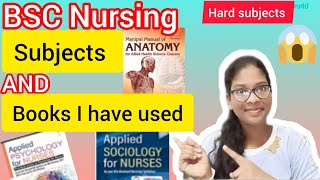 BSC Nursing 1st year semester 1 subjects and books I have used BSC Nursing subjectsBest books [upl. by Sivaj933]