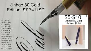 Jinhao 80 Gold Edition price 774 USD [upl. by Andrews]