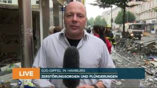 Nach RandaleNacht Bilder zeigen Ausmaß der Zerstörung im Schanzenviertel [upl. by Mazlack834]