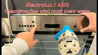 ElectroluxAEG Geschirrspüler Wird nicht mehr warm Fehler 13 ID0 [upl. by Anaiek]