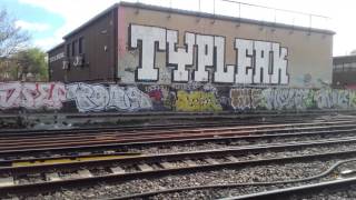 London trackside graffiti filmed by aoner100 follow on instagram aoner100 [upl. by Norrat]