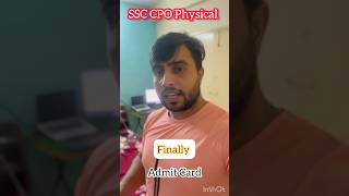 Admit Card CPO 2024 SSC CPO Physical 2024 Admit card OutCPO Physical Admit Card NR Region [upl. by Eyak]