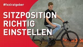 Sitzposition auf dem Fahrrad richtig einstellen [upl. by Jamison704]